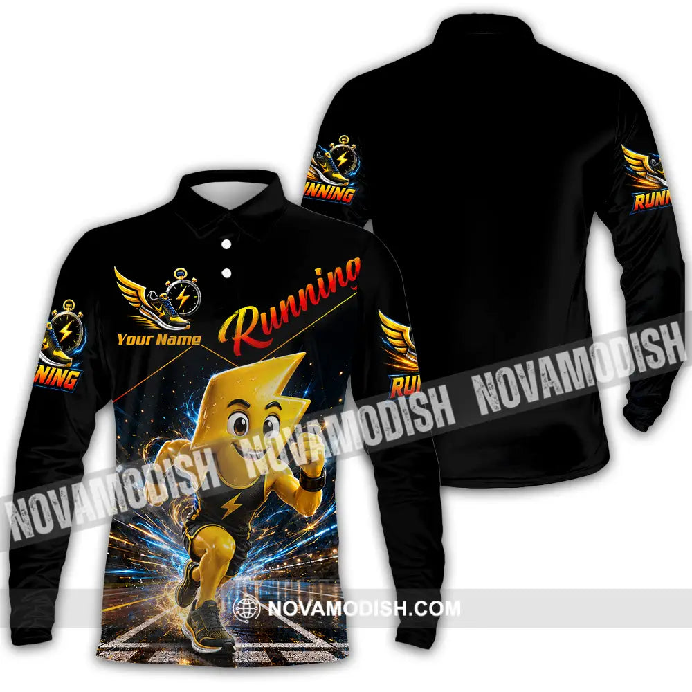Unisex Shirt - Custom Running Shirt - Long Sleeve Polo / S - T-shirt