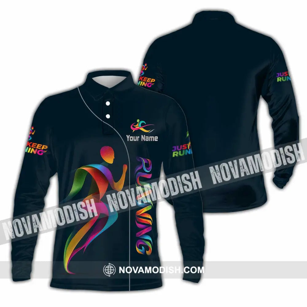 Unisex Shirt - Custom Running Shirt - Long Sleeve Polo / S - T-shirt