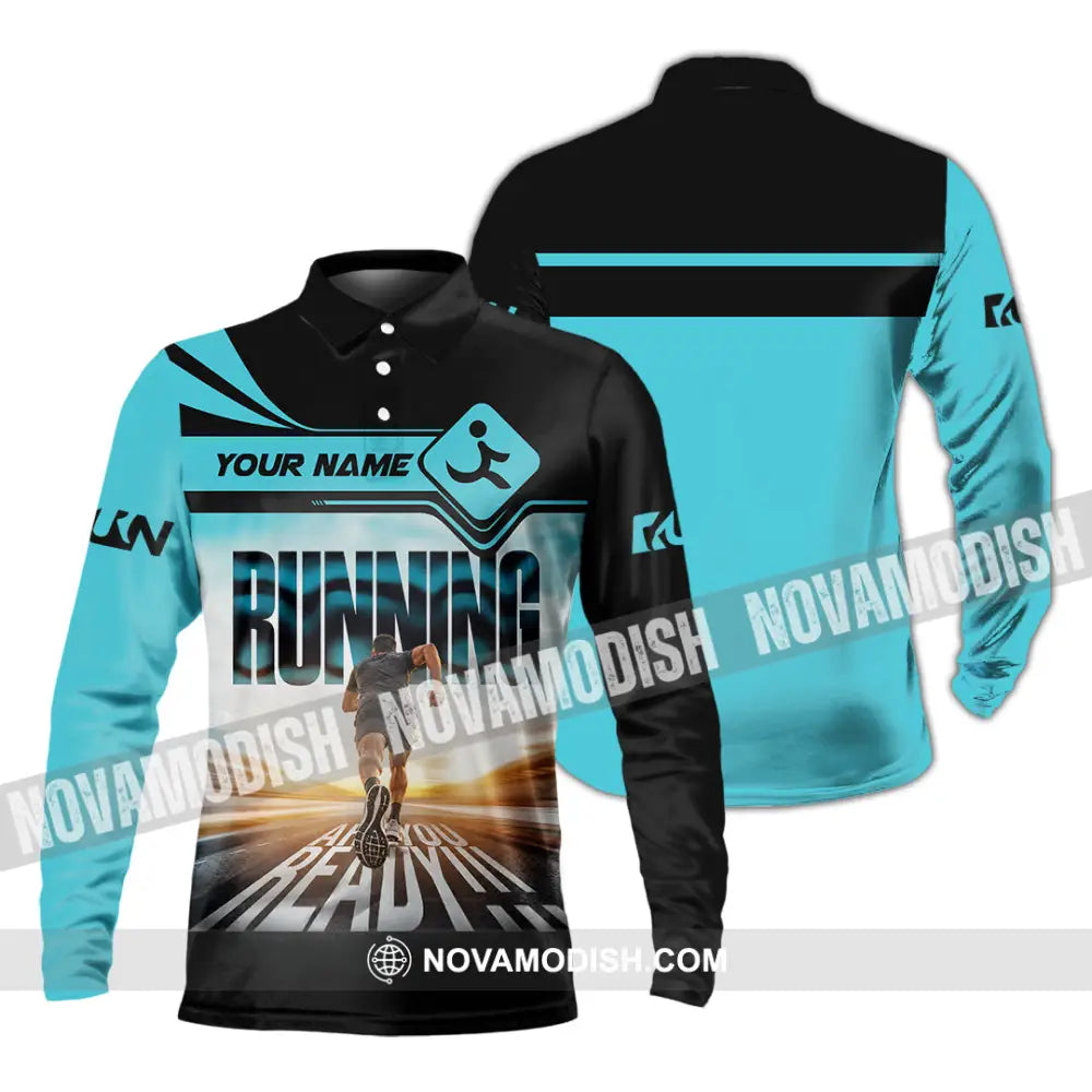 Unisex Shirt - Custom Running Shirt - Long Sleeve Polo / S - T-shirt
