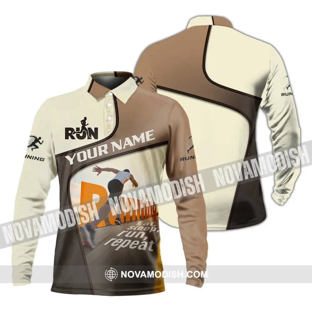 Unisex Shirt - Custom Running Shirt - Long Sleeve Polo / S - T-shirt