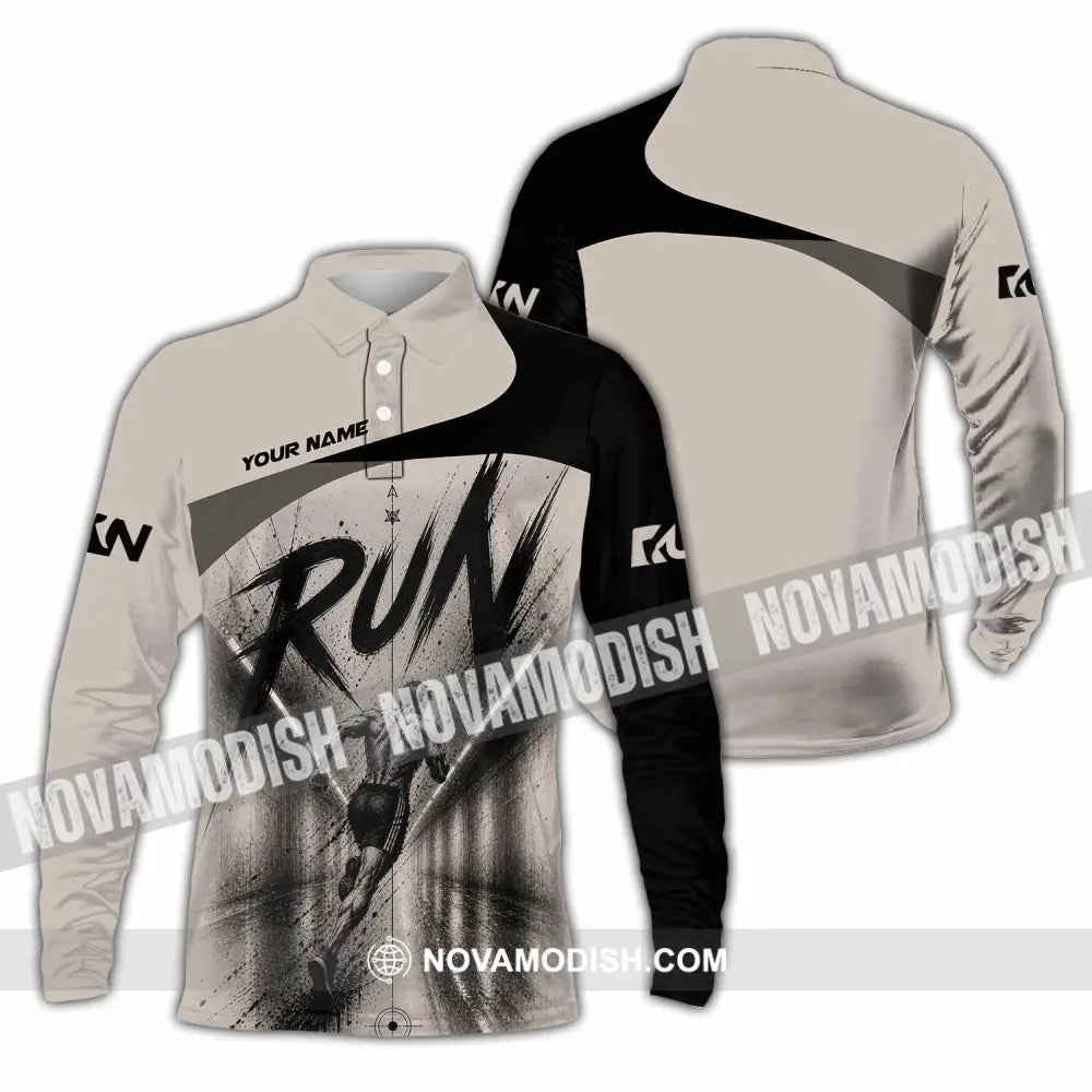 Unisex Shirt - Custom Running Shirt - Long Sleeve Polo / S - T-shirt