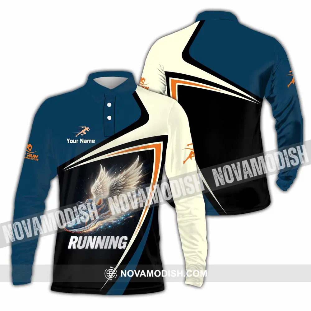 Unisex Shirt - Custom Running Shirt - Long Sleeve Polo / S - T-shirt