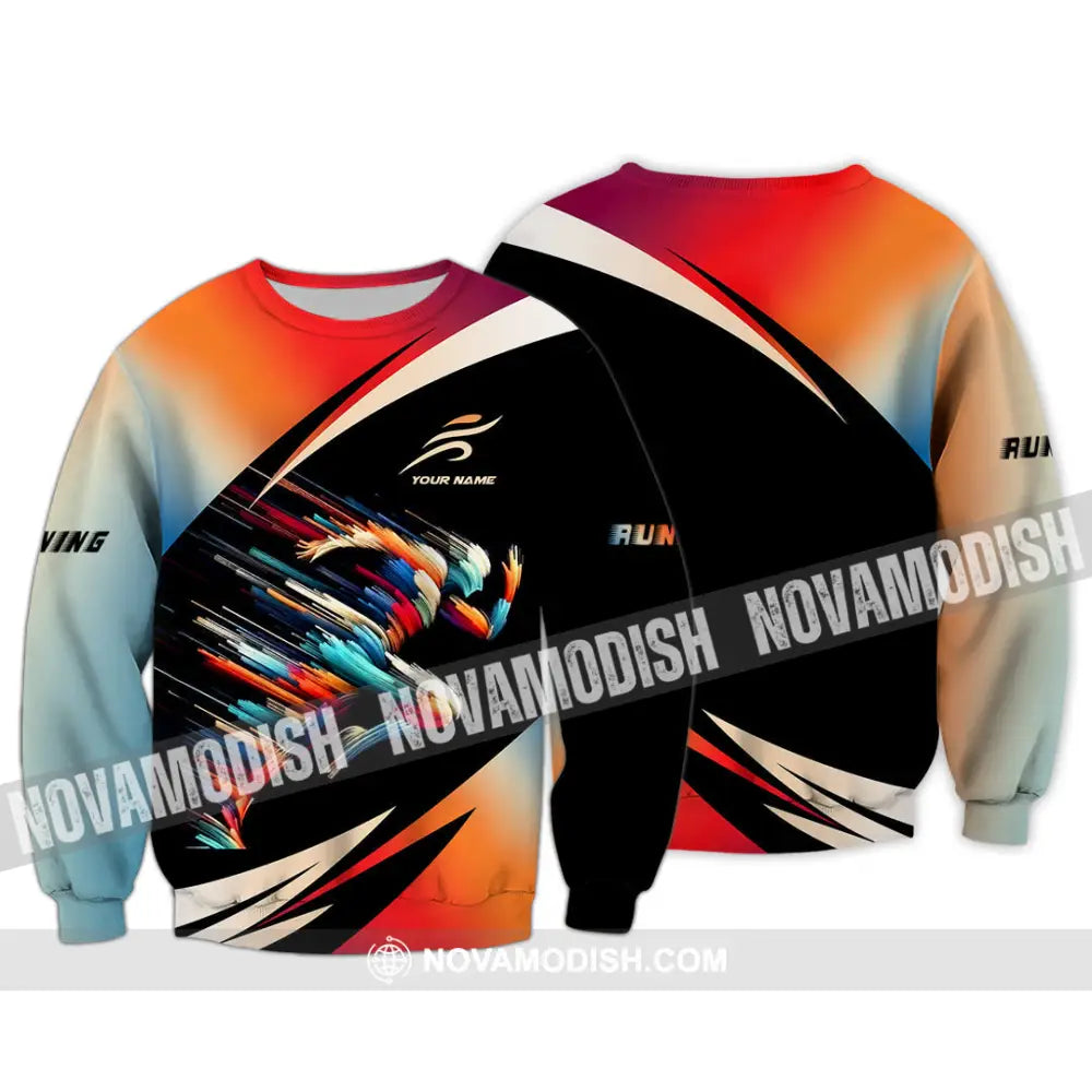 Unisex Shirt - Custom Running Shirt Long Sleeve / S T-shirt