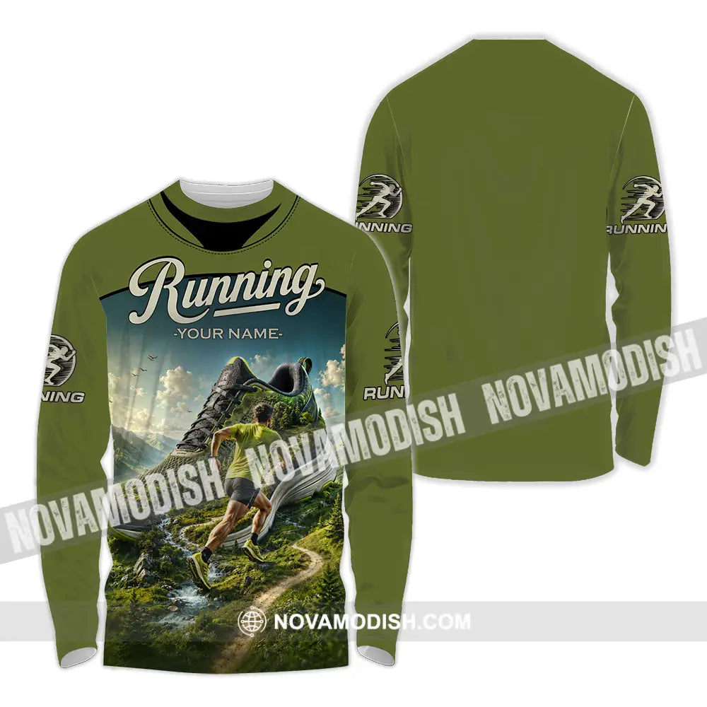Unisex Shirt - Custom Running Shirt - Long Sleeve Shirt / S - T-shirt