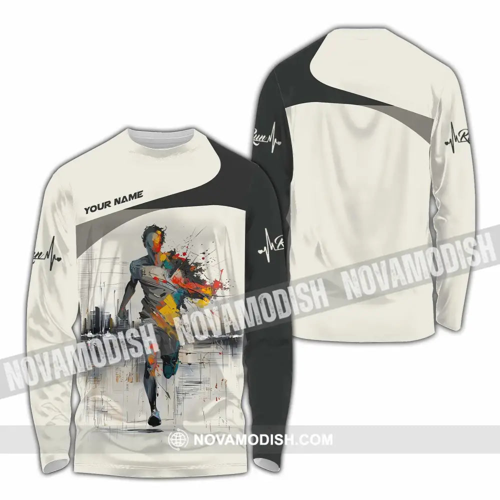 Unisex Shirt - Custom Running Shirt - Long Sleeve Shirt / S - T-shirt