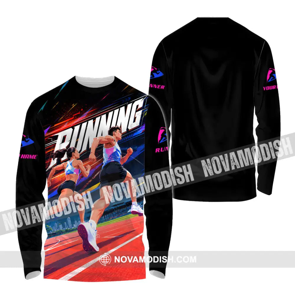 Unisex Shirt - Custom Running Shirt - Long Sleeve Shirt / S - T-shirt