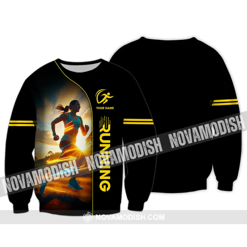 Unisex Shirt - Custom Running Shirt Long Sleeve / S T-shirt