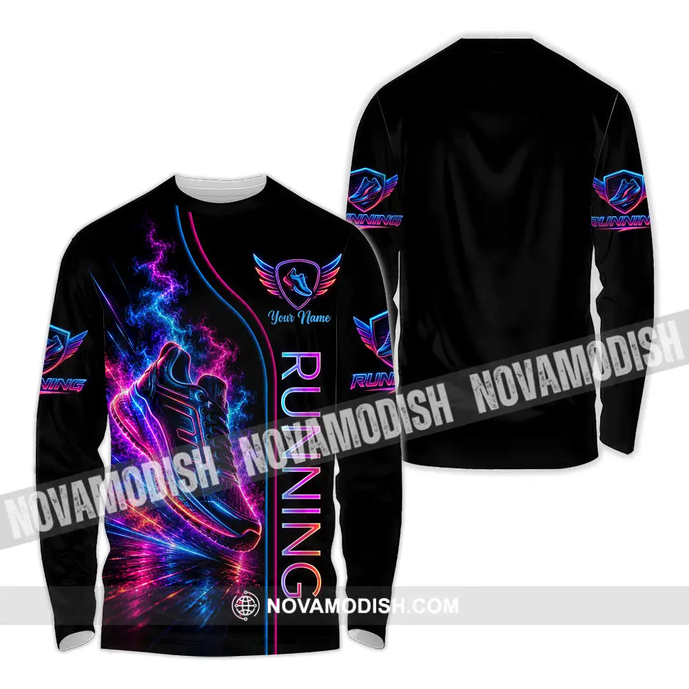 Unisex Shirt - Custom Running Shirt - Long Sleeve Shirt / S - T-shirt