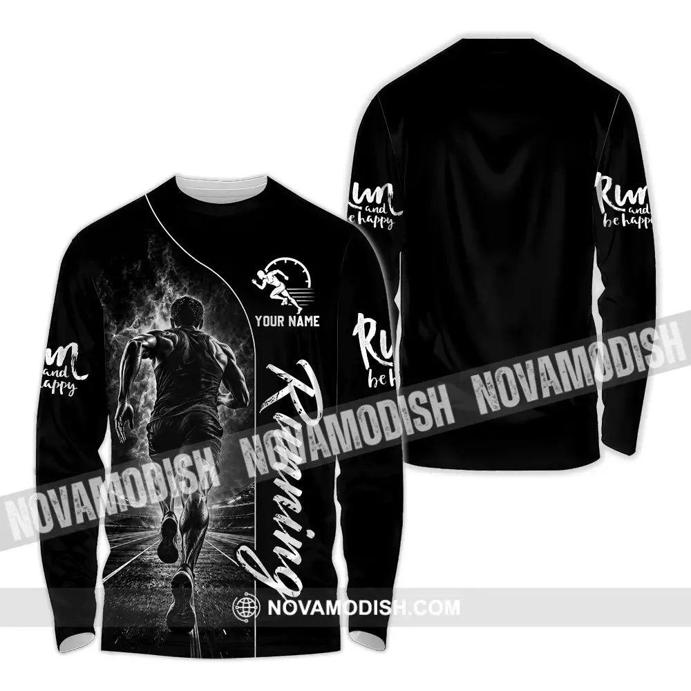 Unisex Shirt - Custom Running Shirt - Long Sleeve Shirt / S - T-shirt