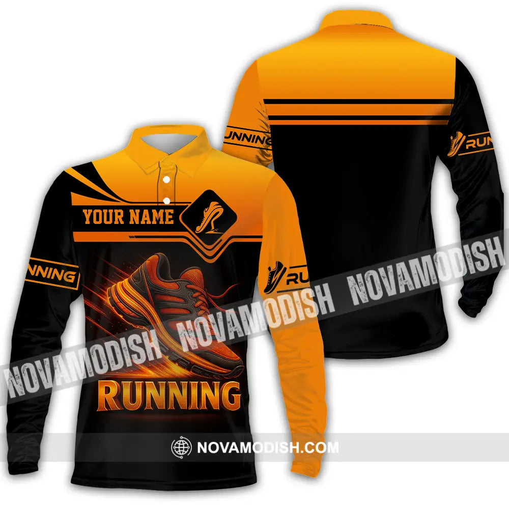 Unisex Shirt - Custom Running Lover Shirt Long Sleeve Polo / S T-shirt