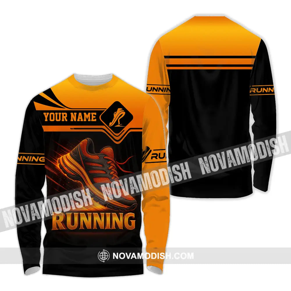 Unisex Shirt - Custom Running Lover Shirt Long Sleeve Shirt / S T-shirt