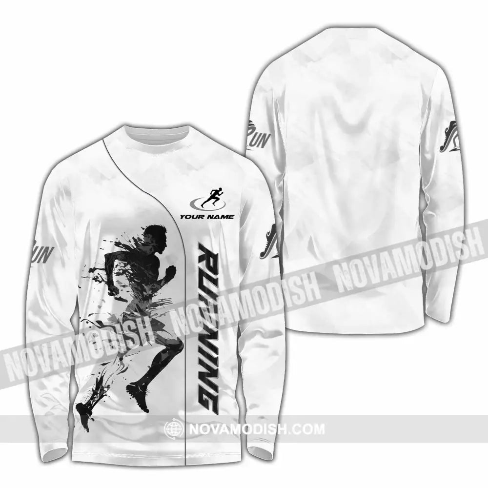 Unisex Shirt - Custom Running Lover Shirt Long Sleeve Shirt / S T-shirt