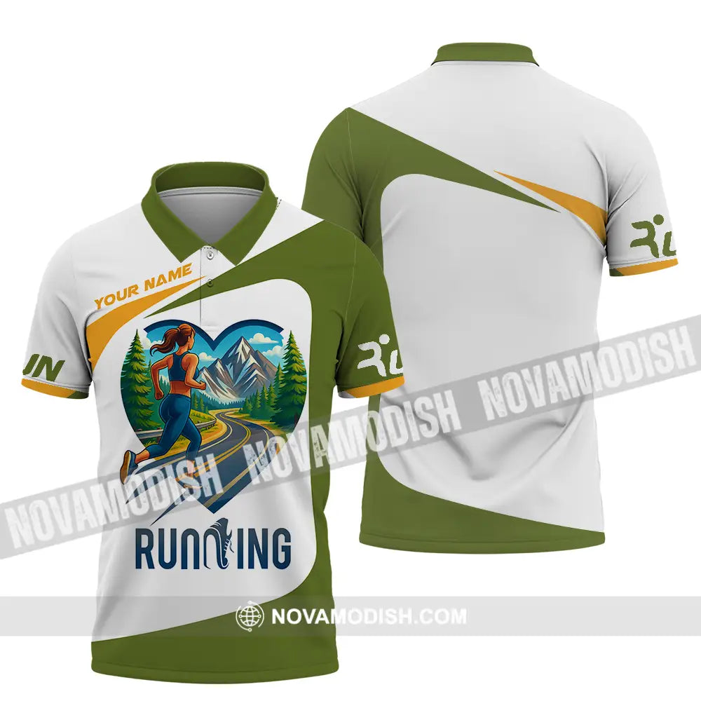 Unisex Shirt - Custom Running Lover Shirt Polo Shirt / S T-shirt