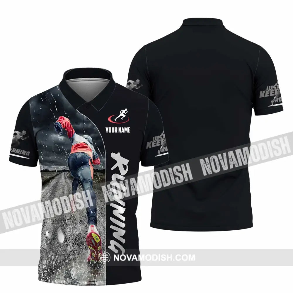 Unisex Shirt - Custom Running Lover Shirt Polo Shirt / S T-shirt