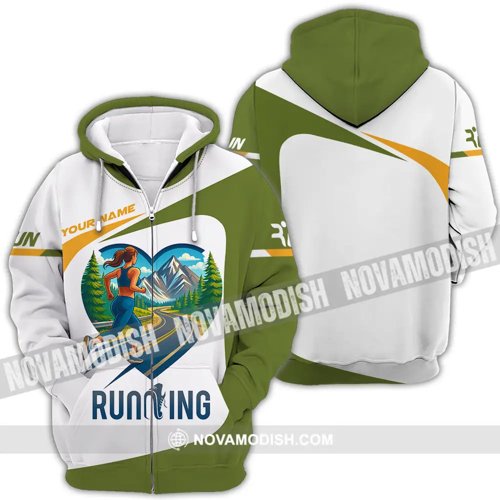 Unisex Shirt - Custom Running Lover Shirt Zipper Hoodie / S T-shirt