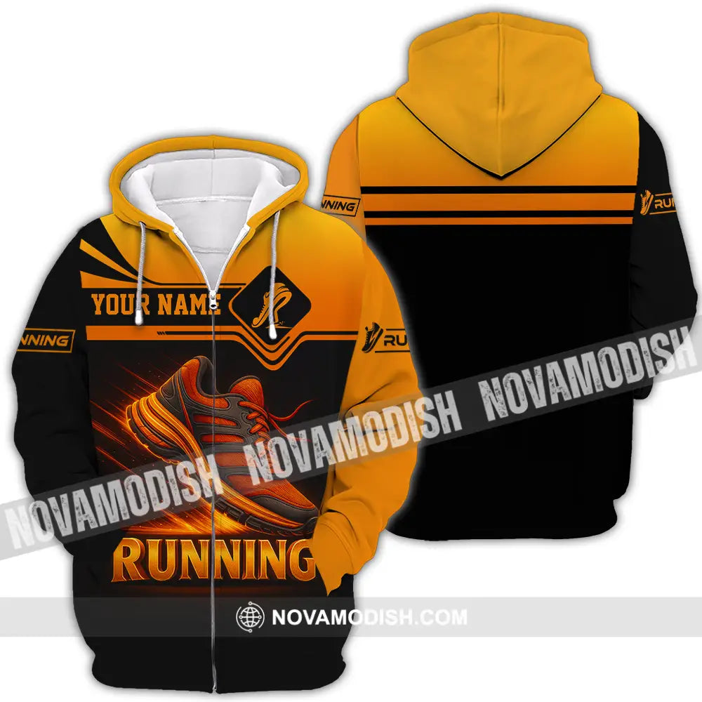 Unisex Shirt - Custom Running Lover Shirt Zipper Hoodie / S T-shirt