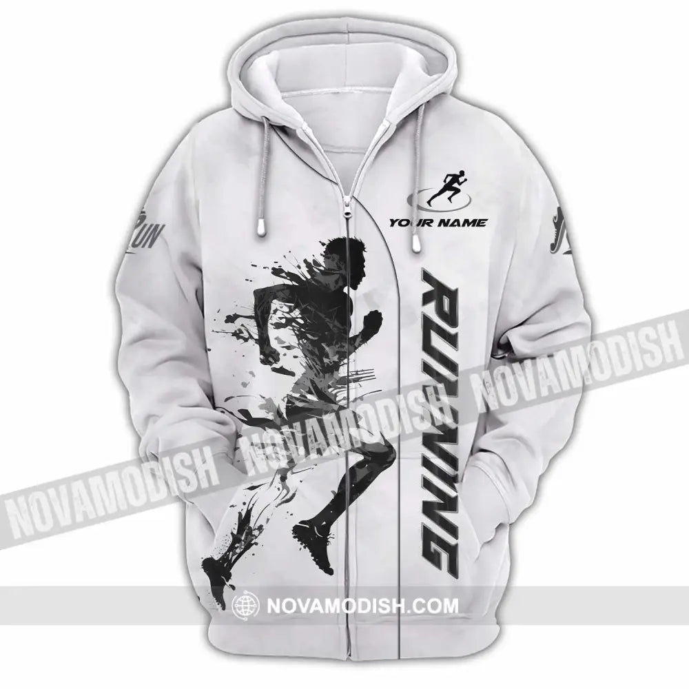 Unisex Shirt - Custom Running Lover Shirt Zipper Hoodie / S T-shirt