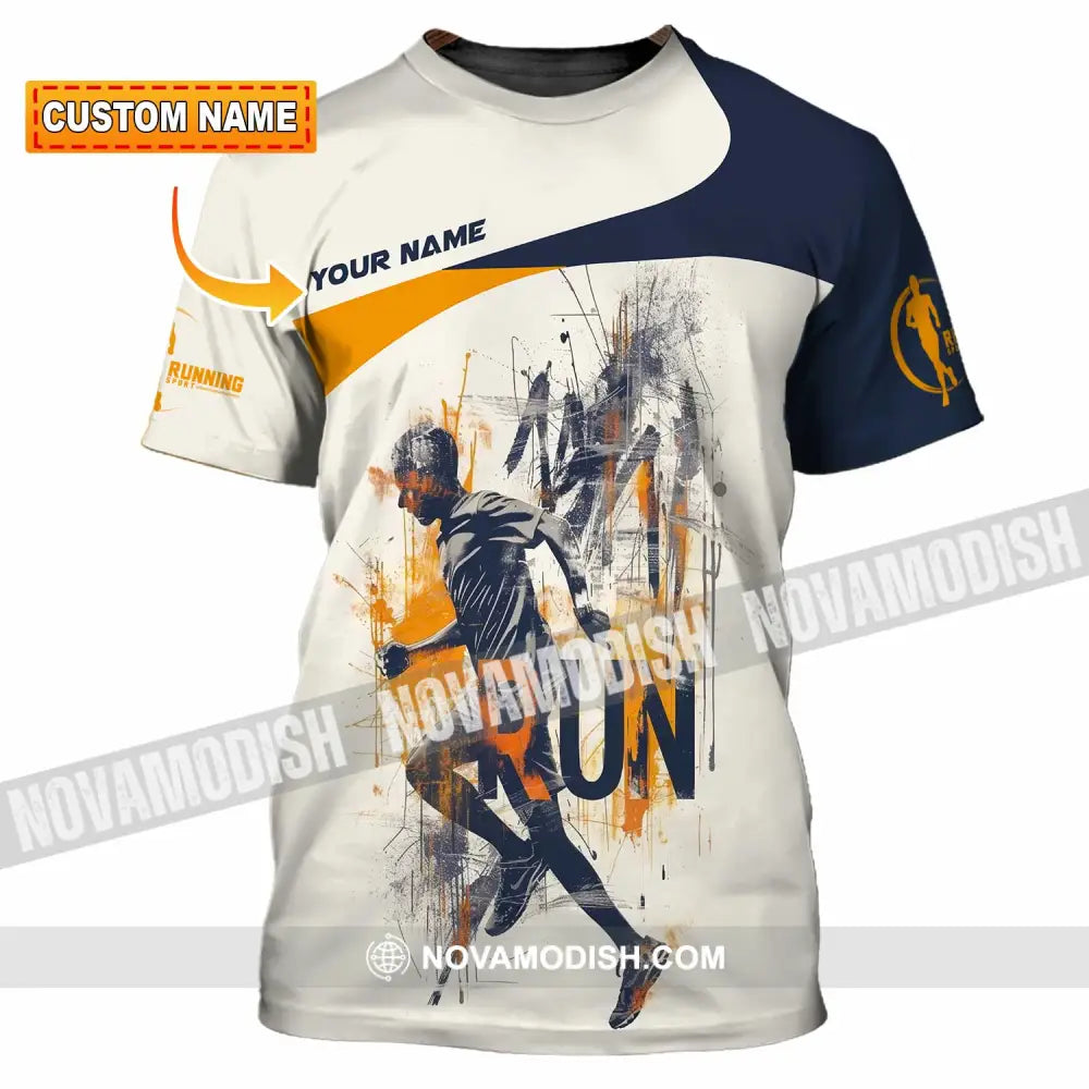 Unisex Shirt - Custom Running Never Give Up 3D Shirt T-shirt