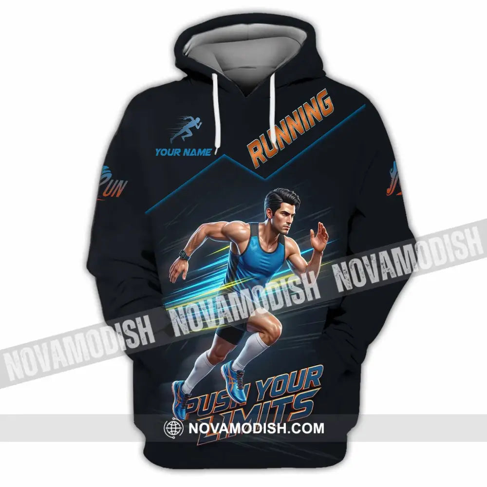 Unisex Shirt - Custom Running Push Your Limits Shirt - Hoodie / S - T-shirt