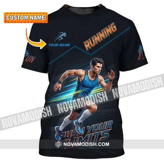 Unisex Shirt - Custom Running Push Your Limits Shirt - T-shirt