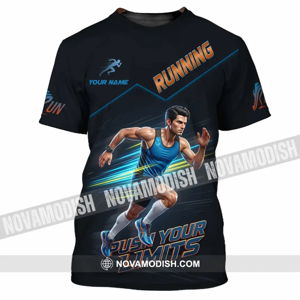 Unisex Shirt - Custom Running Push Your Limits Shirt - T-Shirt / S - T-shirt