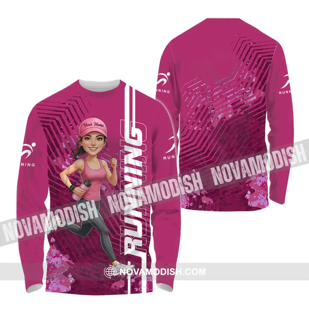 Unisex Shirt - Custom Running Women 3D Shirt Long Sleeve Shirt / S T-shirt