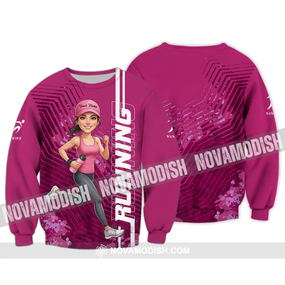 Unisex Shirt - Custom Running Women 3D Shirt Long Sleeve / S T-shirt