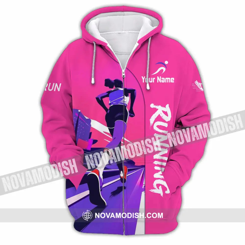 Unisex Shirt - Custom Running Shirt - Zipper Hoodie / S - T-shirt
