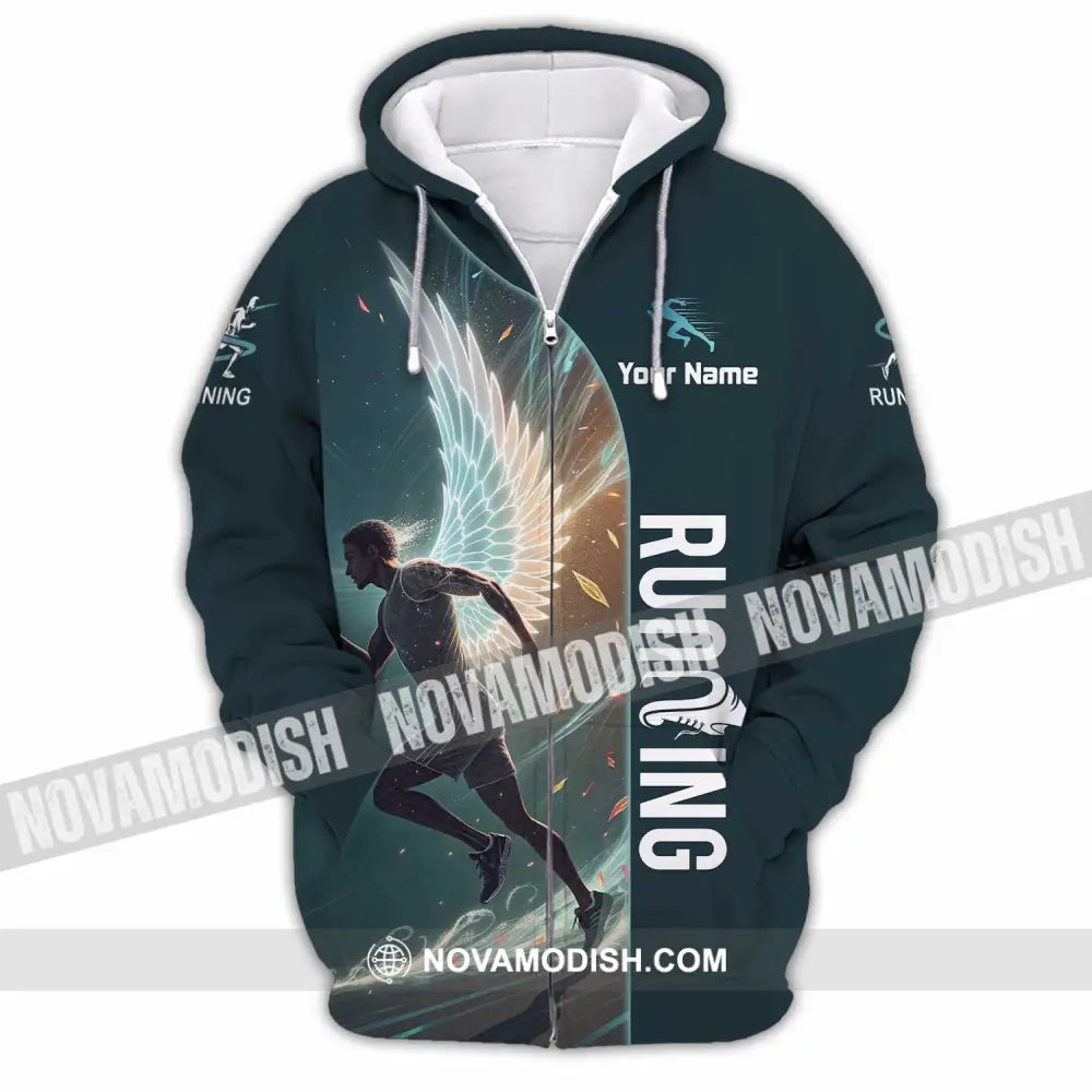 Unisex Shirt - Custom Running Shirt - Zipper Hoodie / S - T-shirt