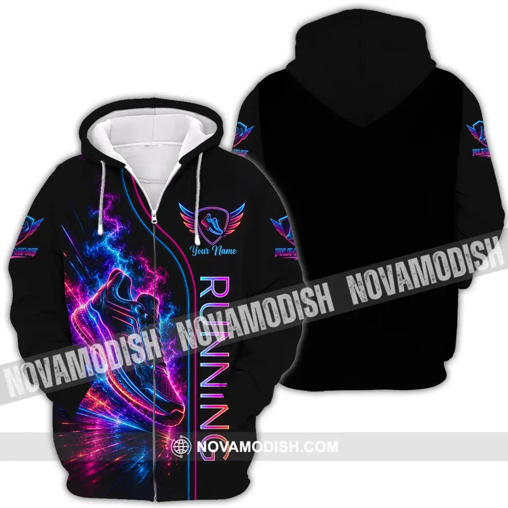 Unisex Shirt - Custom Running Shirt - Zipper Hoodie / S - T-shirt