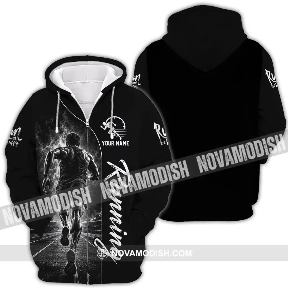 Unisex Shirt - Custom Running Shirt - Zipper Hoodie / S - T-shirt