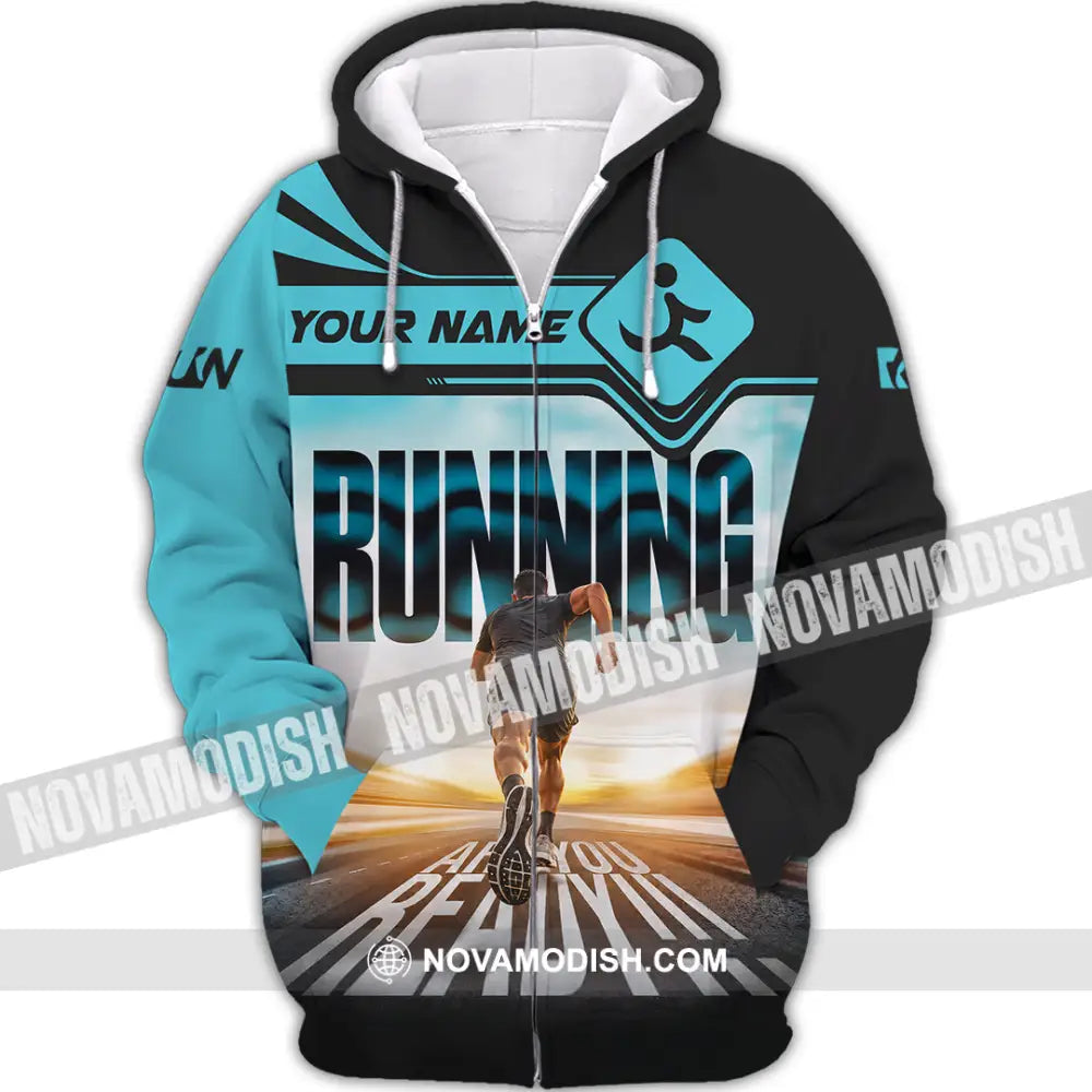 Unisex Shirt - Custom Running Shirt - Zipper Hoodie / S - T-shirt