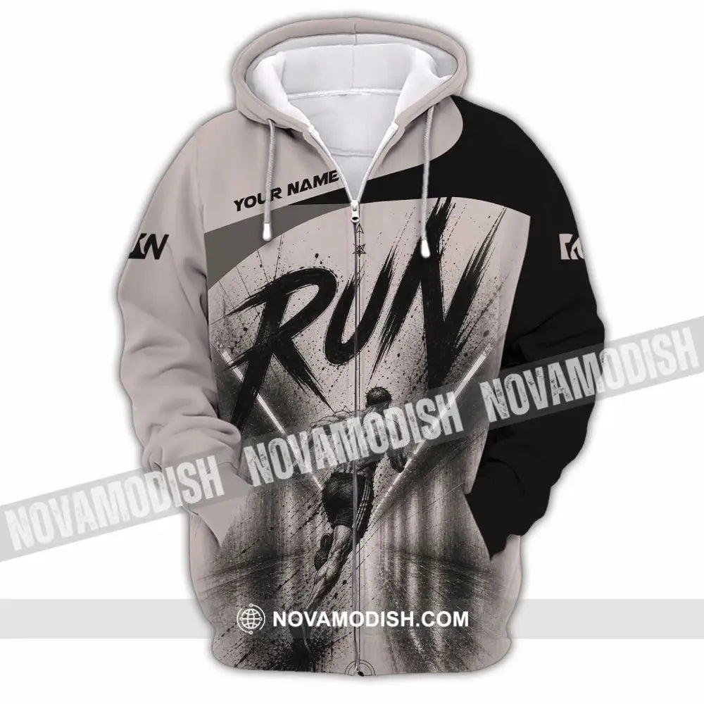Unisex Shirt - Custom Running Shirt - Zipper Hoodie / S - T-shirt