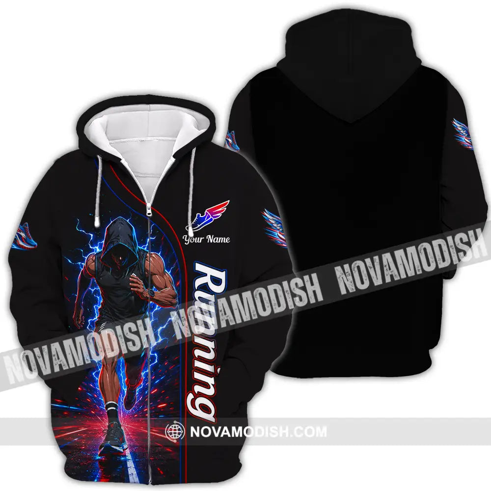 Unisex Shirt - Custom Running Shirt - Zipper Hoodie / S - T-shirt