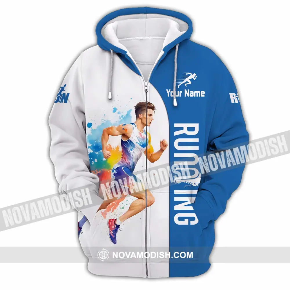 Unisex Shirt - Custom Running Shirt - Zipper Hoodie / S - T-shirt