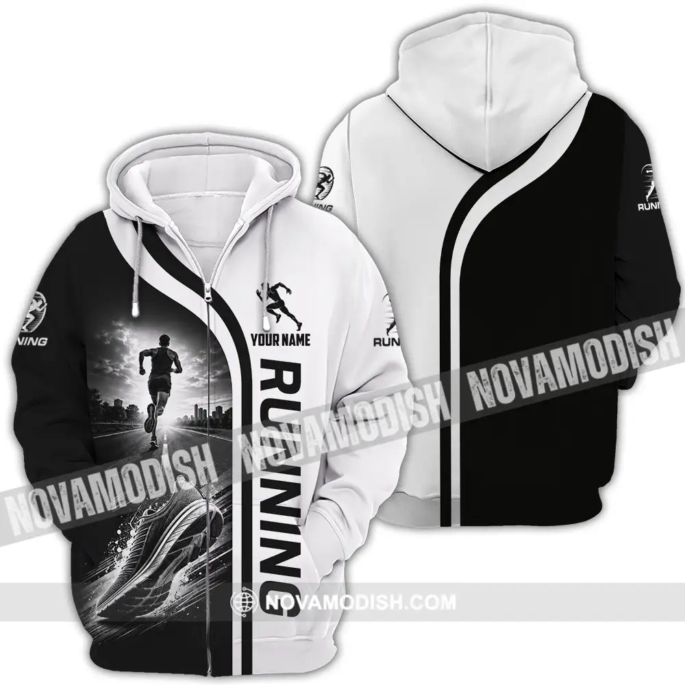 Unisex Shirt - Custom Running Shirt - Zipper Hoodie / S - T-shirt