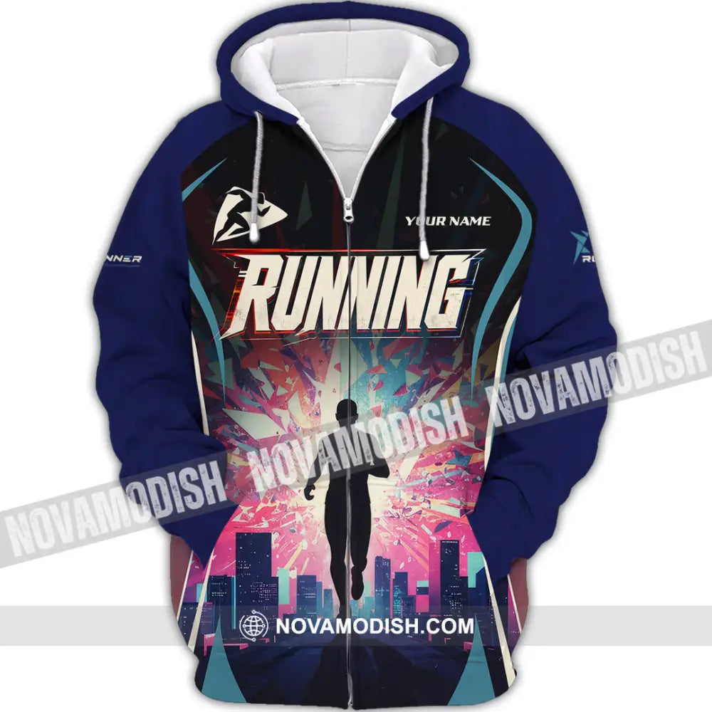 Unisex Shirt - Custom Running Shirt - Zipper Hoodie / S - T-shirt