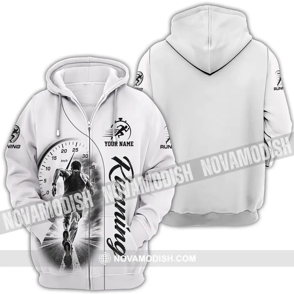 Unisex Shirt - Custom Running Shirt - Zipper Hoodie / S - T-shirt
