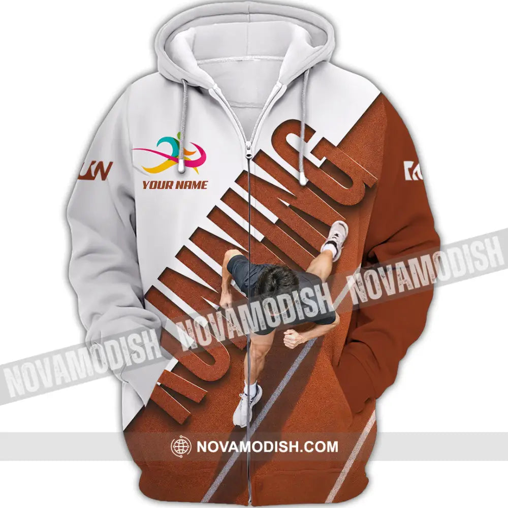 Unisex Shirt - Custom Running Shirt - Zipper Hoodie / S - T-shirt