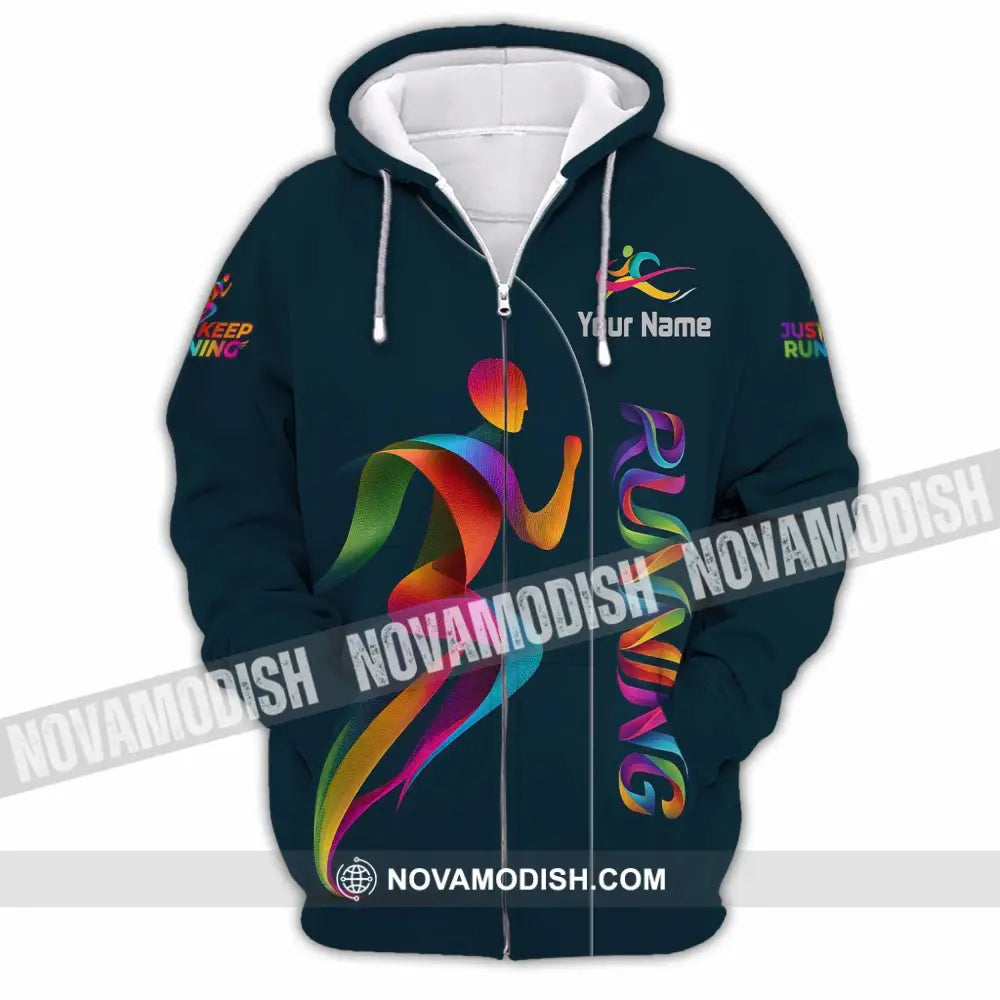 Unisex Shirt - Custom Running Shirt - Zipper Hoodie / S - T-shirt