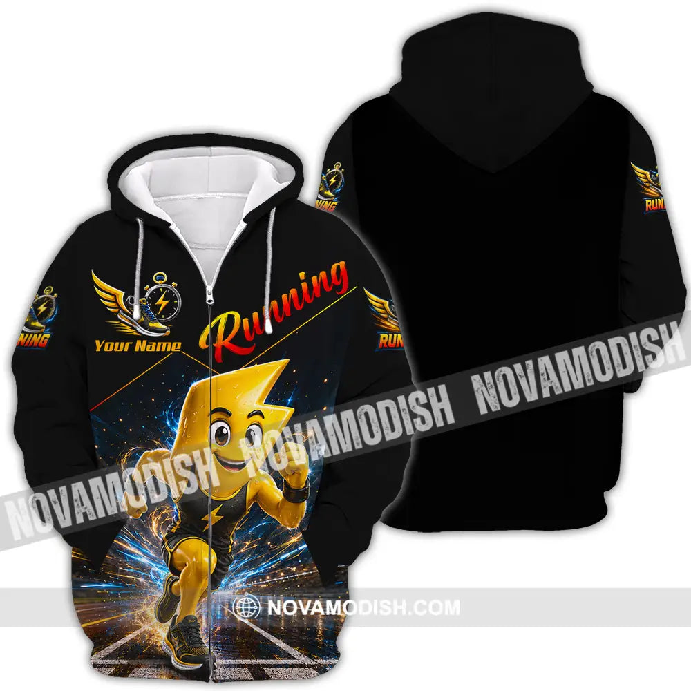 Unisex Shirt - Custom Running Shirt - Zipper Hoodie / S - T-shirt