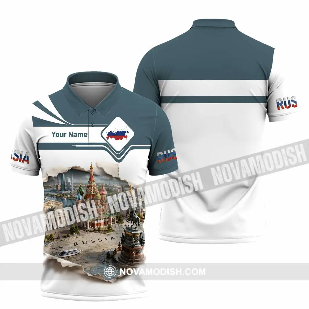 Unisex Shirt - Custom Russia Shirt - Polo Shirt / S - T-shirt