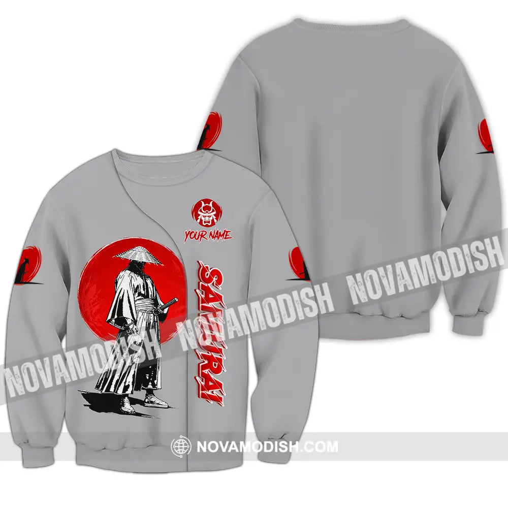 Unisex Shirt - Custom Samurai 3D Shirt Long Sleeve / S T-shirt