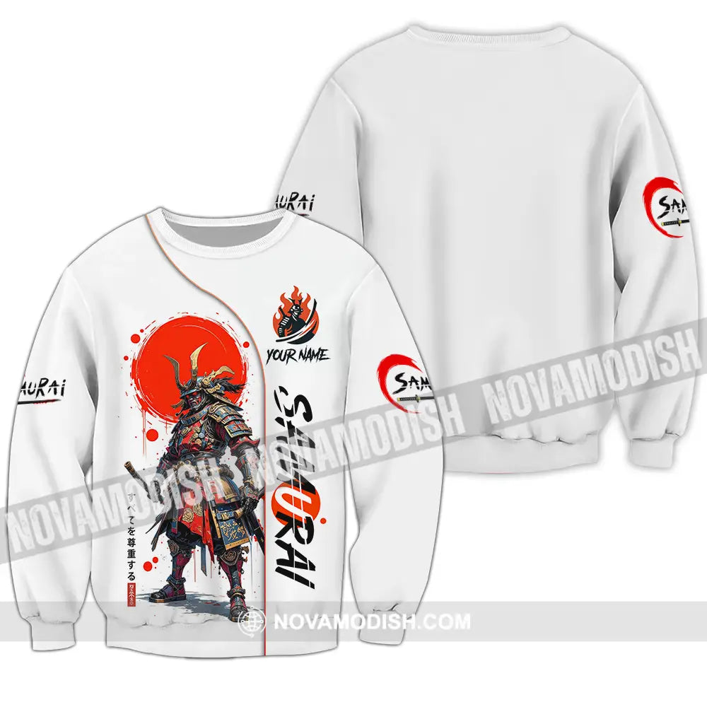 Unisex Shirt - Custom Samurai 3D Shirt Long Sleeve / S T-shirt