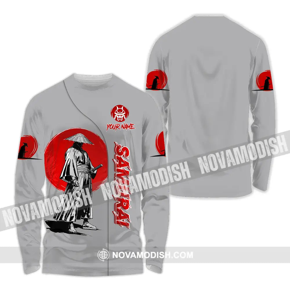 Unisex Shirt - Custom Samurai 3D Shirt Long Sleeve Shirt / S T-shirt