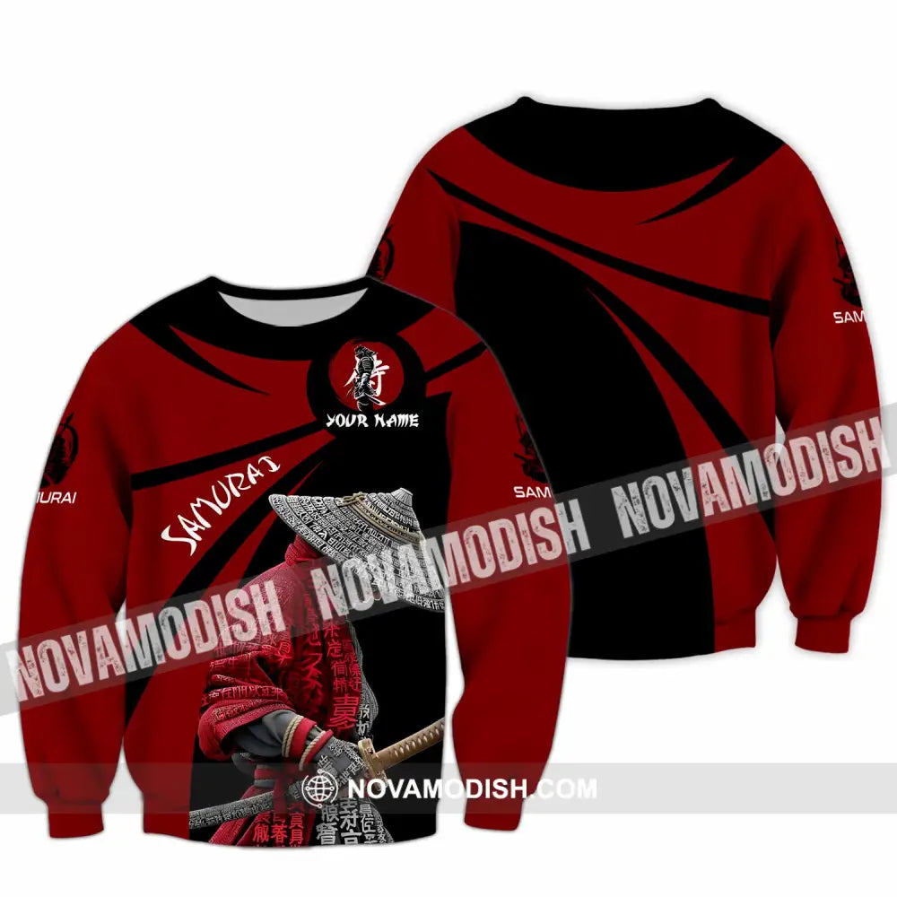 Unisex Shirt - Custom Samurai Design Shirt Long Sleeve / S T-shirt