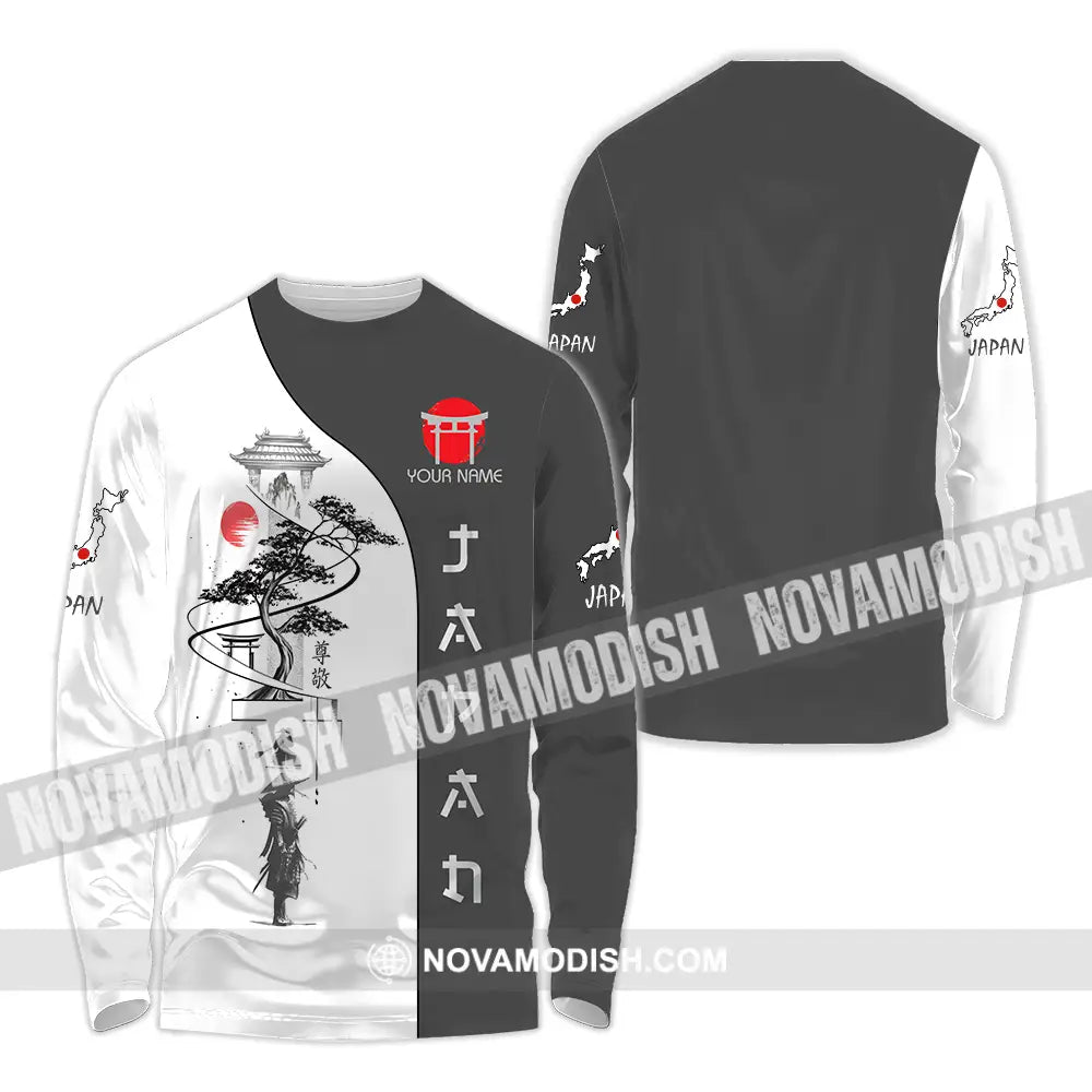 Unisex Shirt - Custom Samurai Japan Shirt Long Sleeve Shirt / S T-shirt
