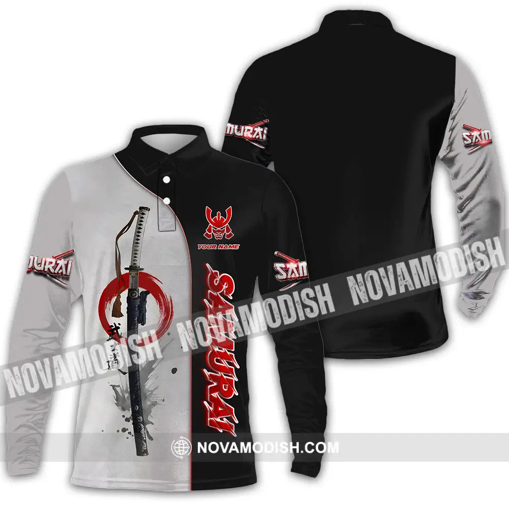 Unisex Shirt - Custom Samurai Shirt Long Sleeve Polo / S T-shirt