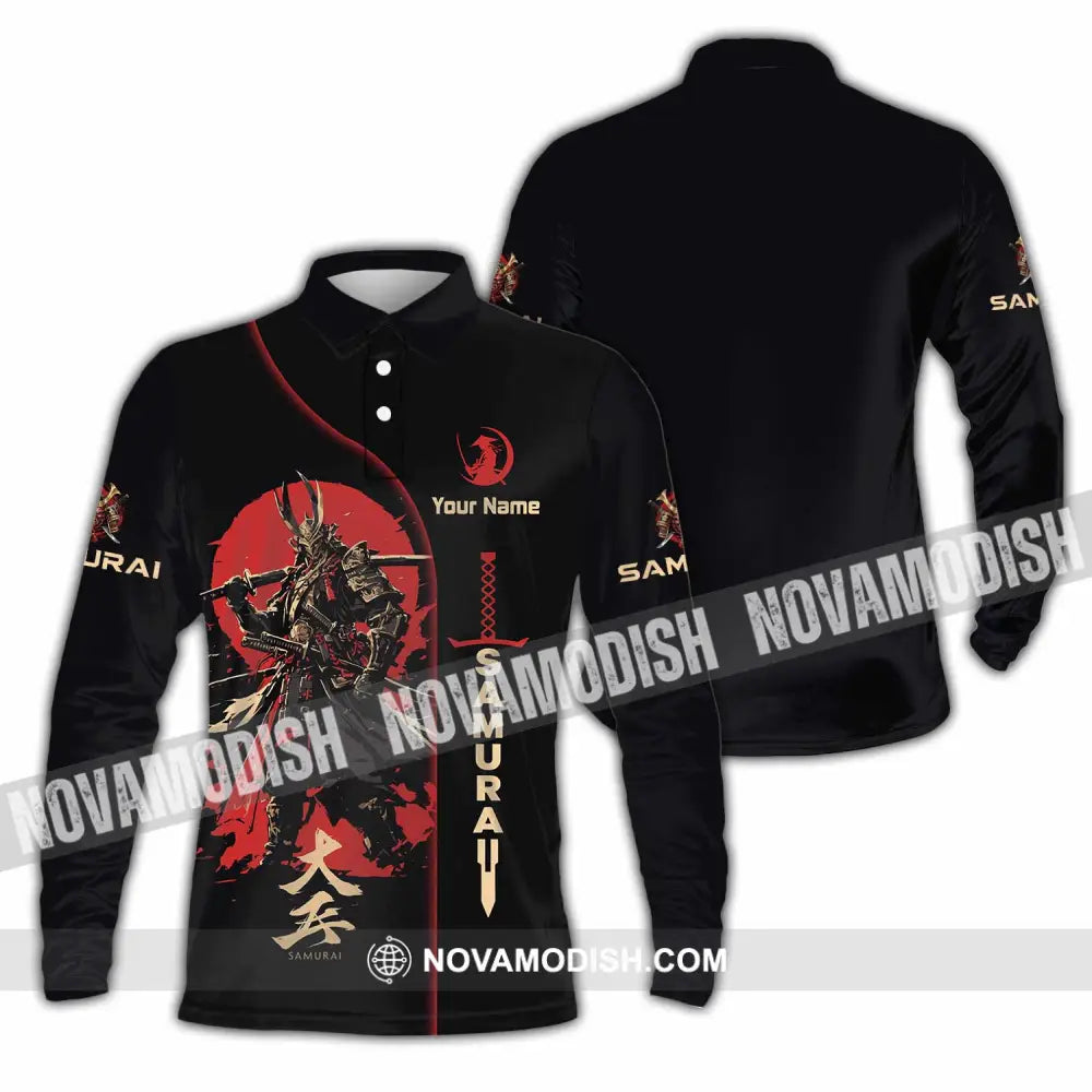 Unisex Shirt - Custom Samurai Shirt - Long Sleeve Polo / S - T-shirt