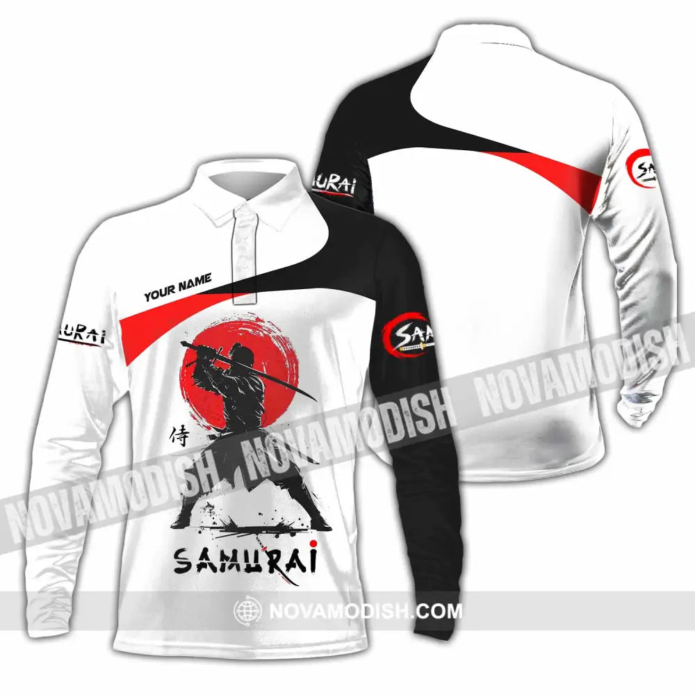 Unisex Shirt - Custom Samurai Shirt - Long Sleeve Polo / S - T-shirt